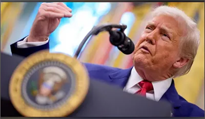 Tsoomfwv Meskas cov tsev hais plaub ua lag luam thaiv tus thawj tswj hwm Trump cov cheb tsev rau ...