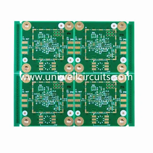 4 Vaj Huam Sib Luag Rog Rog Green Solder Mask PCB